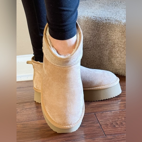 corkys footwear room service camel faux suede platform ankle boot - Picture 10 of 11